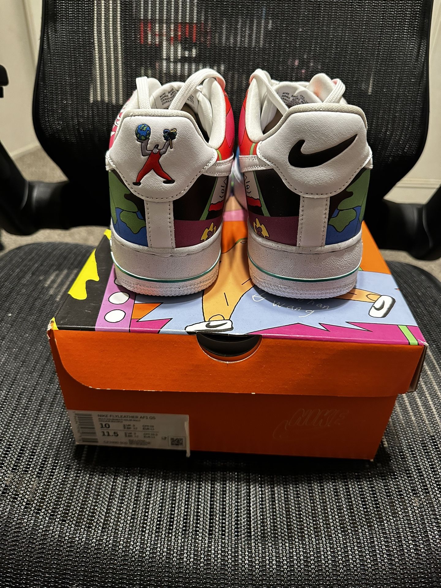 Flyleather Rouhan Wang Air Force Flyleather Sneaker Ruohan Wang X