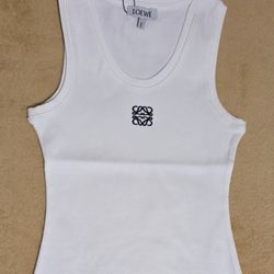 Loewe White Tank Top Womens Large 