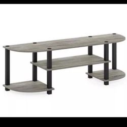 Grey Oak Entertainment Center Console Table