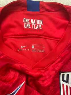 USA red soccer jersey size small