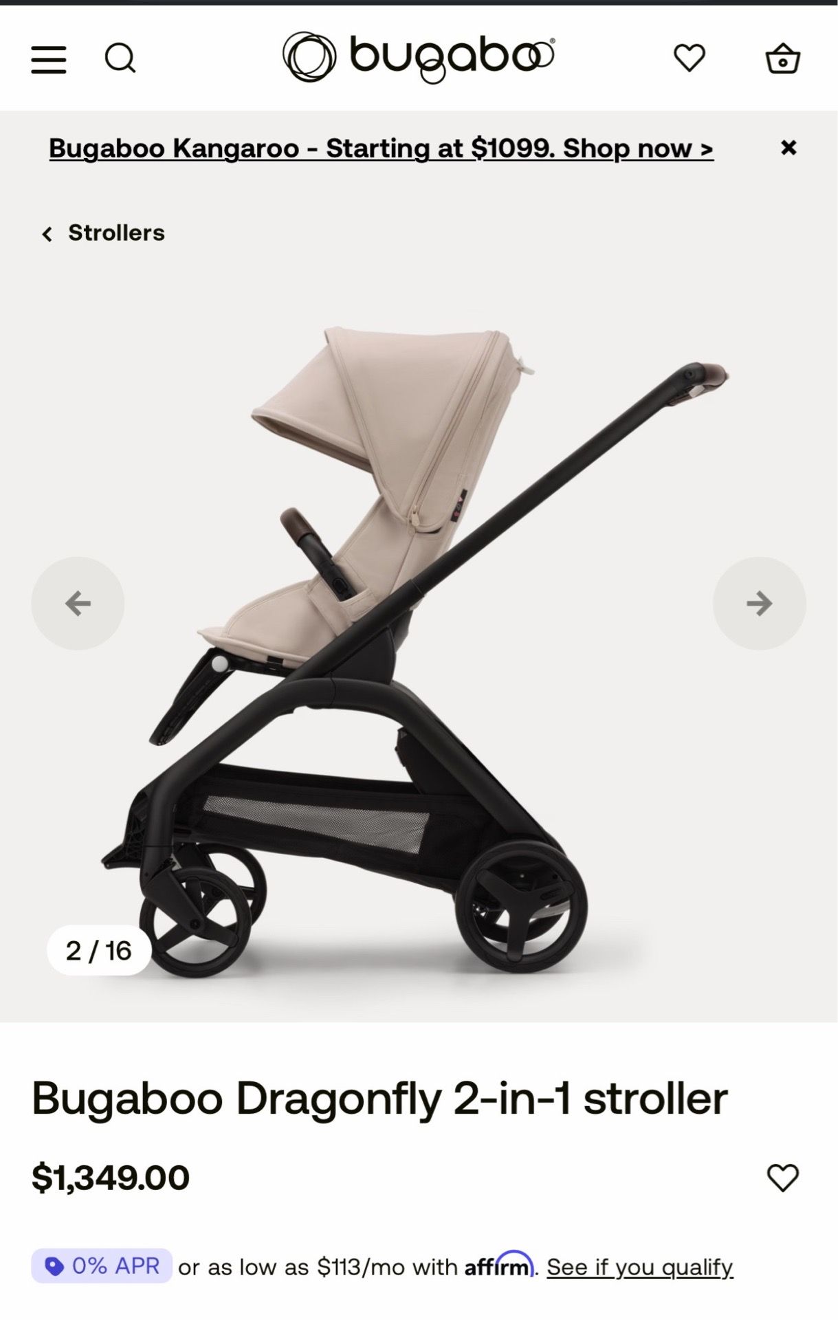 Bugaboo Dragonfly 2-in-1 stroller