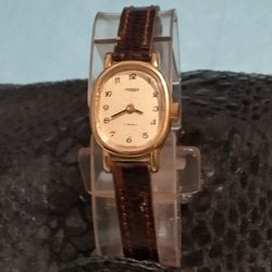 Vintage Women's Dainty Gold Tone Automatic Watch