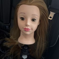 Mannequin head human hair