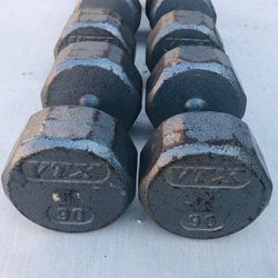 90 Lb Dumbbells