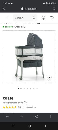 Graco Sense2Snooze Bassinet with Cry Detection Technology