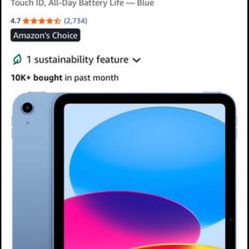 Apple iPad 11-inch (2024, A16 Chip) - 128GB, Wi-Fi - Blue.
