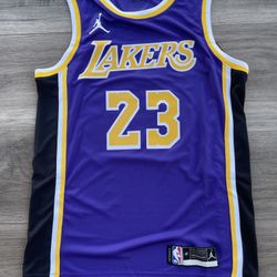 Lebron James Lakers Jersey With Jordan Logo 