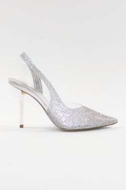 RHINESTONE PUMPS - SILVER 