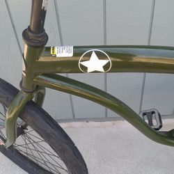 Green Line Army Beach Cruiser 