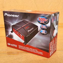 Pioneer 2 Channel Power Amplifier System 500 Watts Bridgeable Amp GM-A3702 🚨 Payment Options Available 🚨 No Credit Needed 🚨 