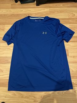 Under Armour HeatGear Men’s L Blue Short Sleeve Crew Neck Loose Fit T-Shirt *New