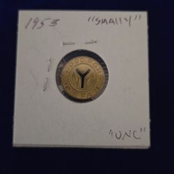1953 "Small Y" NYC Transit Token