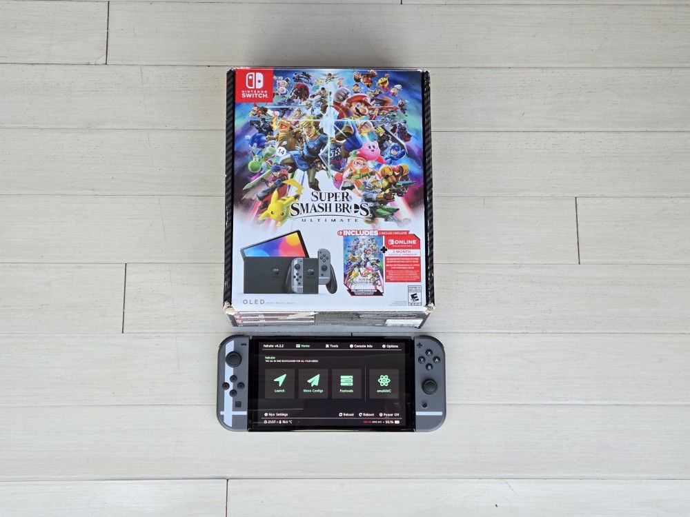 NINTENDO SWITCH OLED MOD WITH 200 + 10000 GAMES AND MOVIES