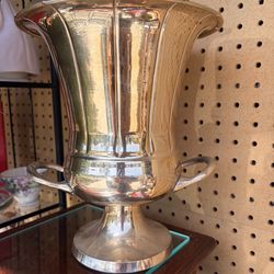 Silver plated bottle holder