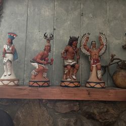 Kachinas Ski country Whiskey Bottles 