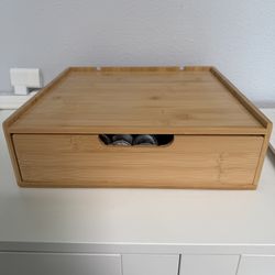 Bamboo Coffee Capsule/Pod Holder/Drawer