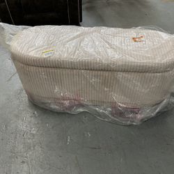 Baraz Oval Corduroy Pink Bench 