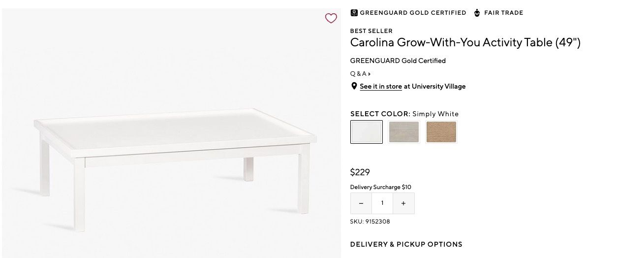 Kids Activity Table