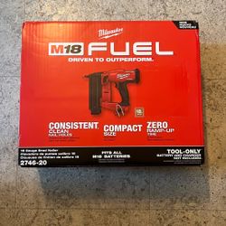 Milwaukee M18 Fuel 18GA Brad Nailer Tool Olny 