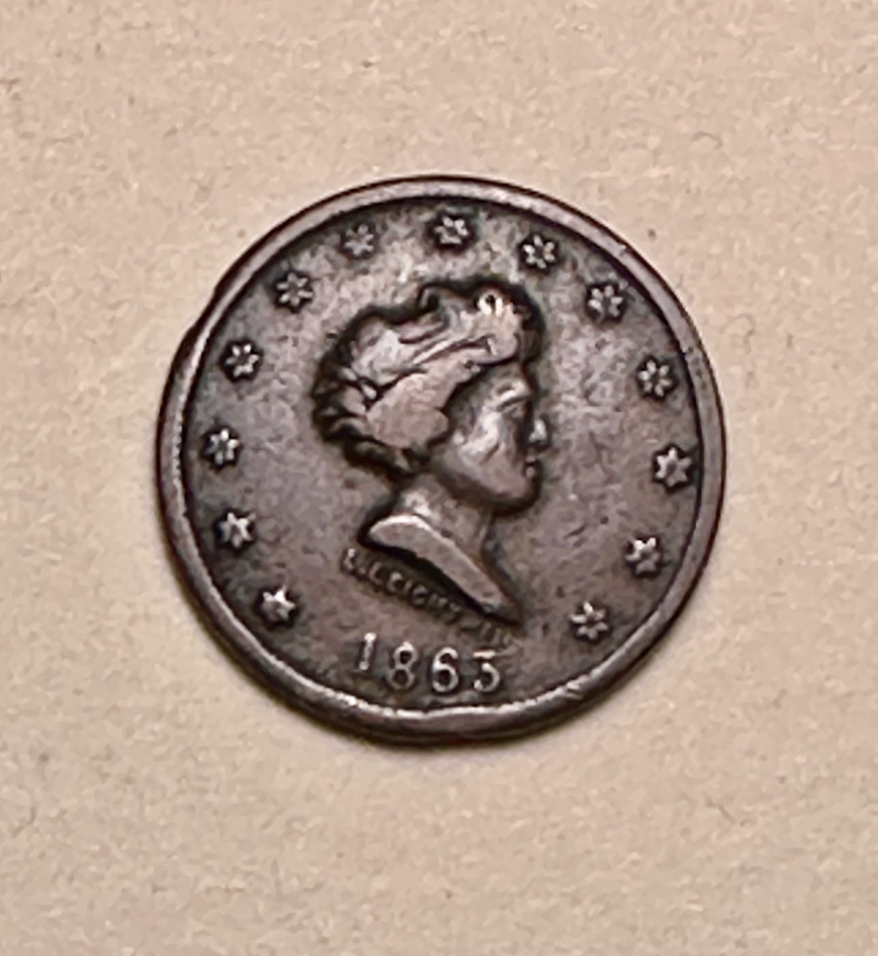 1863 Civil War Token
