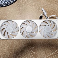 NZXT F420 RGB Core - 420mm Single-Frame Fan Unit 3 x 140mm RGB Fans White