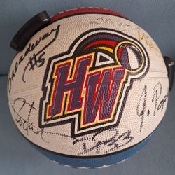 Harlem Wizards Autographed Basketball