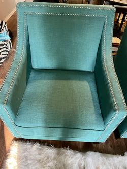 Flynn Teal Upholstered Armchair
