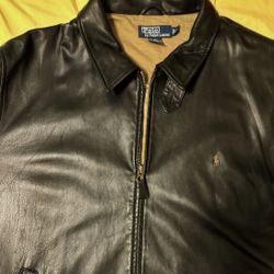Men’s Polo Ralph Lauren Lambskin Leather Jacket 2XL