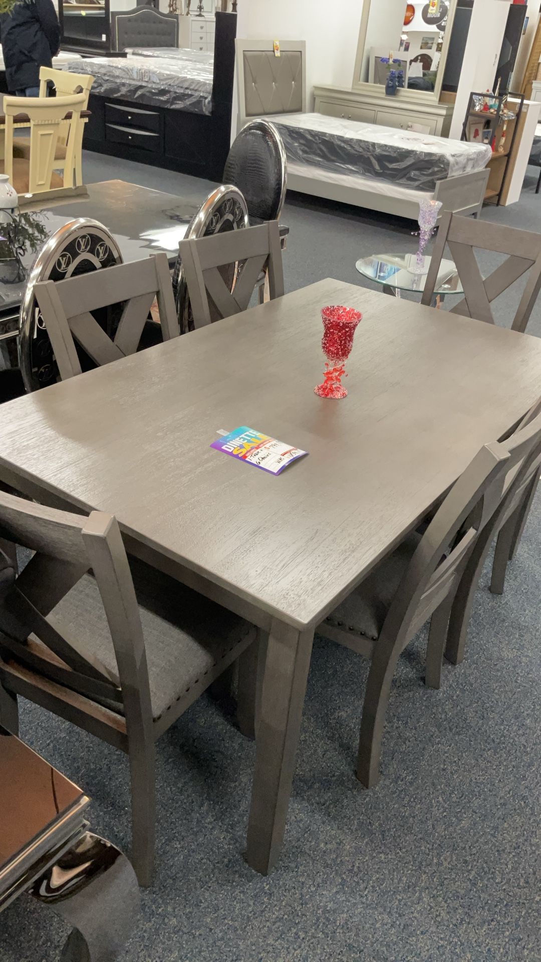 Dark Brown Wooden Dining Set 799.99