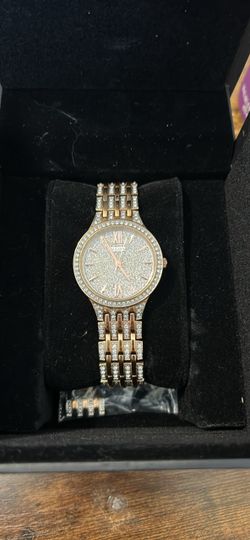 Bulova Crystal Women's Watch Gold Tone