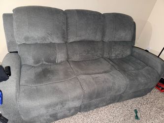Gray Recliner $300