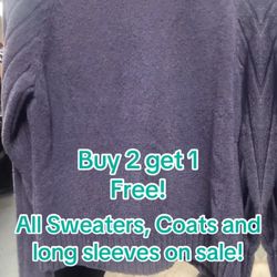 Sweater Sale Buy 2 Get 1 Free