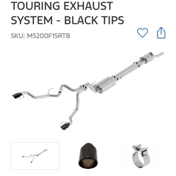 2017-2020 ford f-150 Raptor borla exhaust