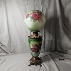Antique/Victorian  "Gone With the Wind" Style Electrified Oil/Kerosen Lamp