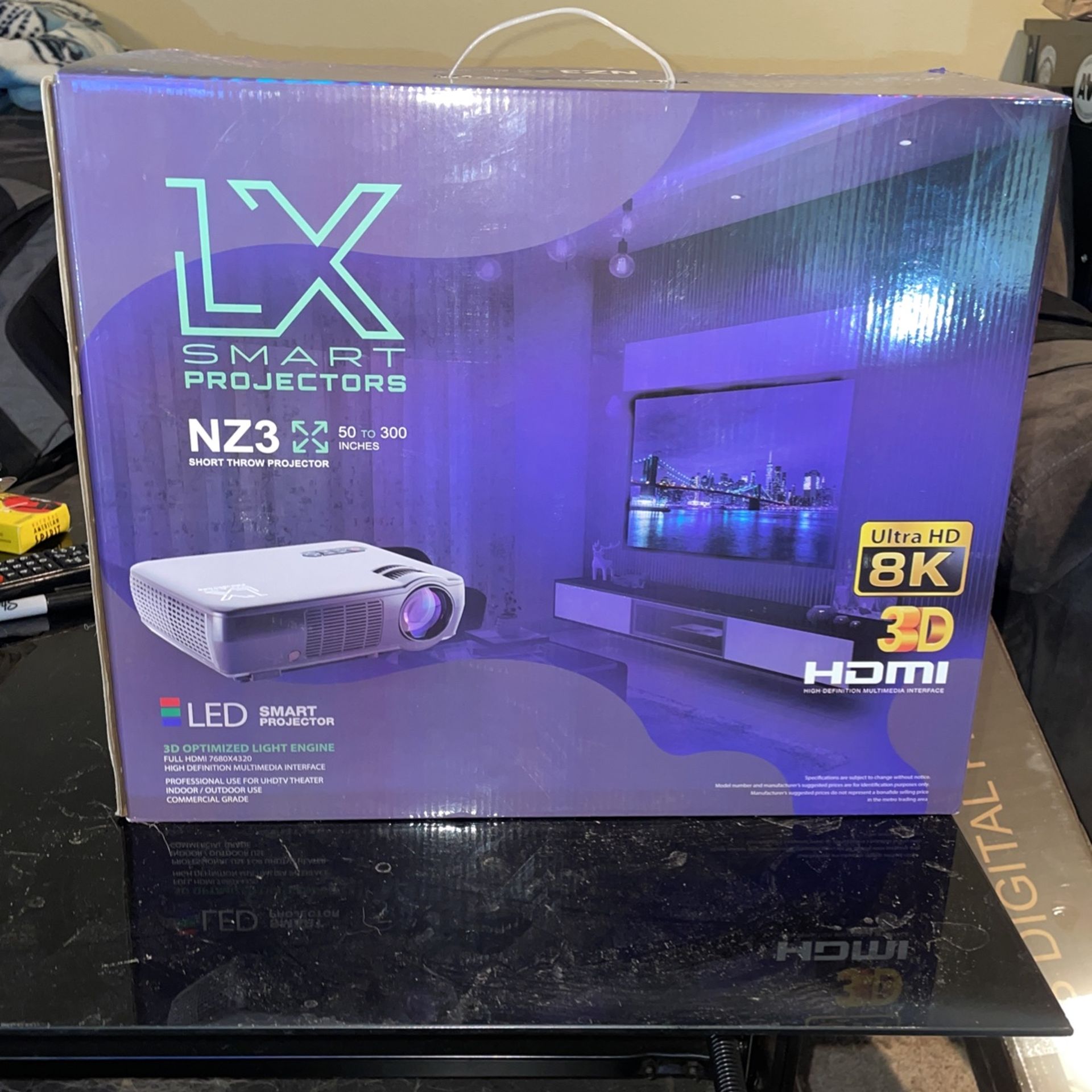 LX Smart Prejector 8K Ultra HD