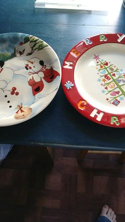 Christmas plates