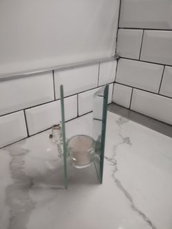 Glass Candle Holder 