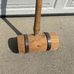 **Quality Homemade Wood Mallet W/Sledge Hammer Handle**