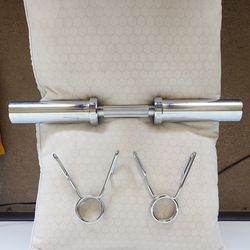 Olympic 20" York Dumbbell handle with clamps