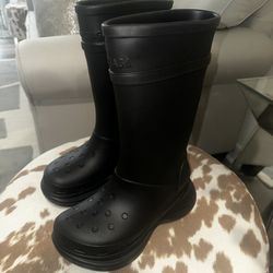 Balenciaga Croc Black Boots 39