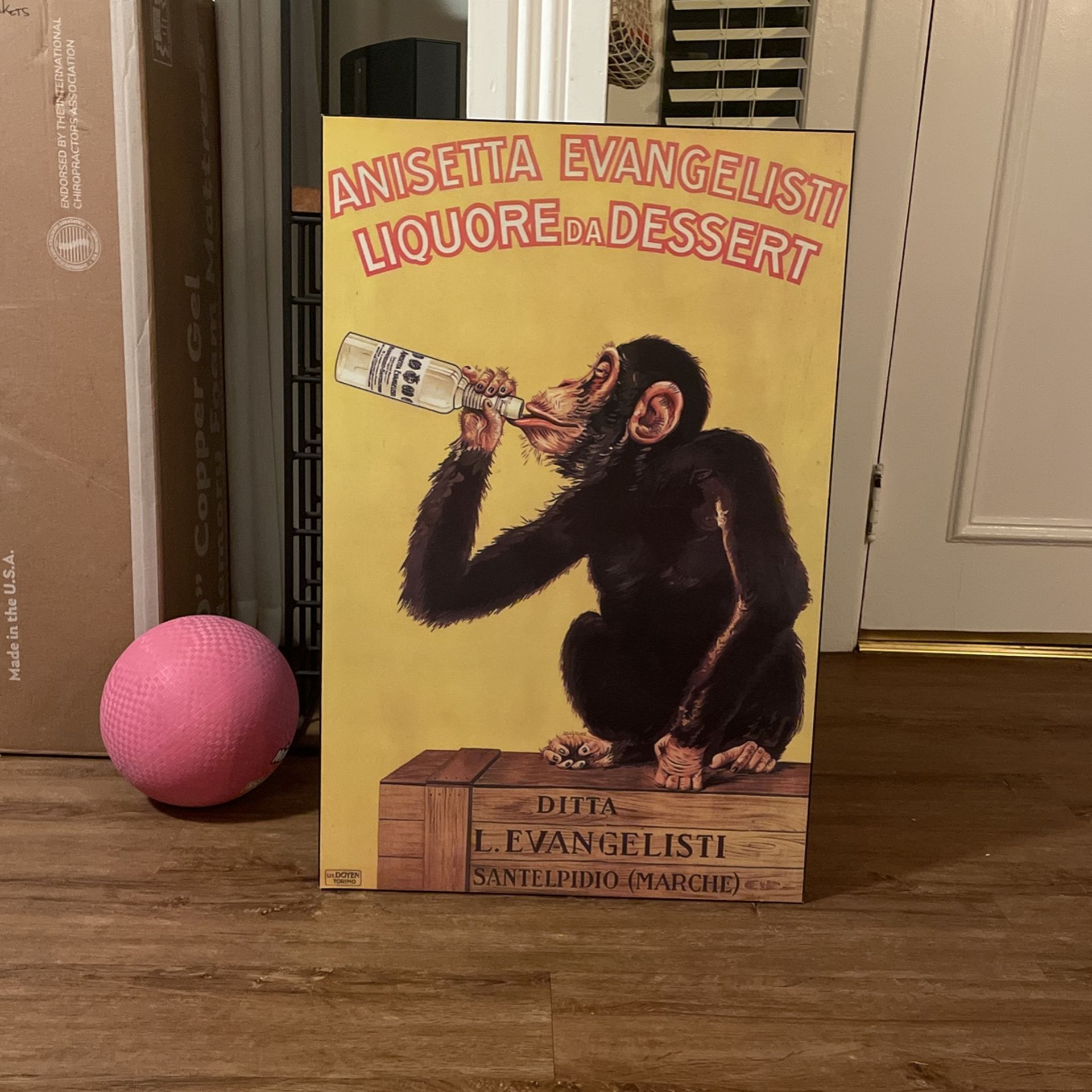Anisetta Evangelisti Liquore Da Dessert Painting On Wood