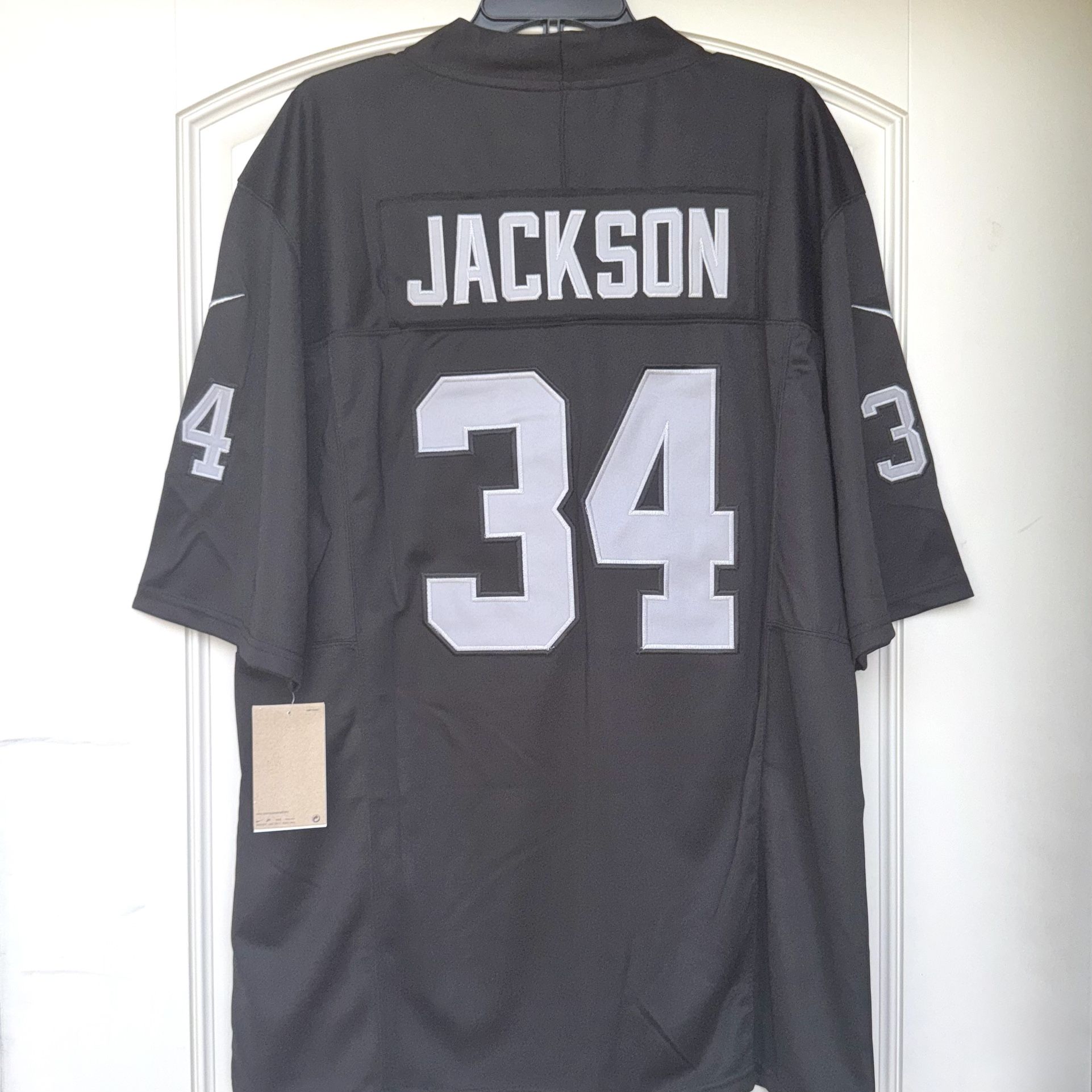 L + XL + 2X - RAIDERS #34 BO JACKSON JERSEYS