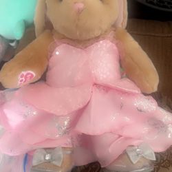 LIMITED EDITION GLINDA BUILD A BEAR DRESS WICKED/BUILD A BEAR GLINDA BUNNY