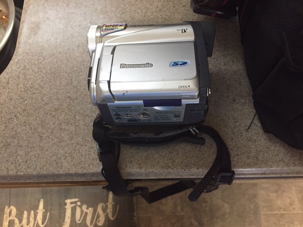 Assorted camera equipment and bag