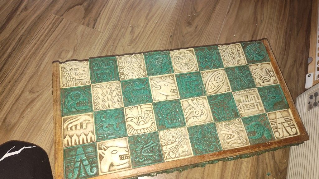Chess Set Vintage Mayan Aztec