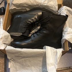 Zara Leather Boots Size 9
