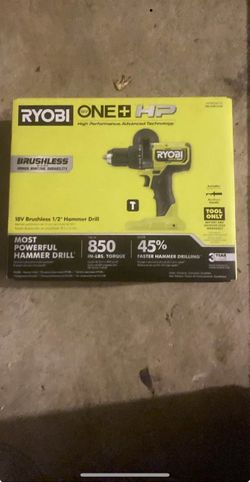 Ryobi drill brand new 18v brushless 1/2 hammer drill