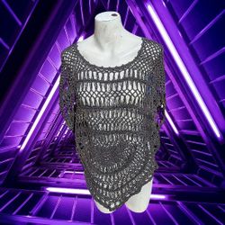 Women's Say What? Crochet Sleeveless Blouse
