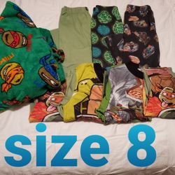 Ninja Turtle Pajamas And Robe Size 8