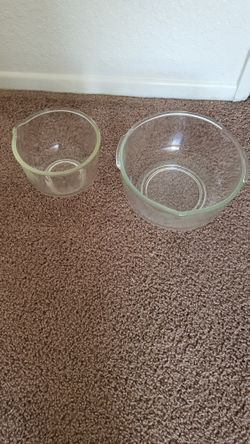 Two Glass Containers $25.00